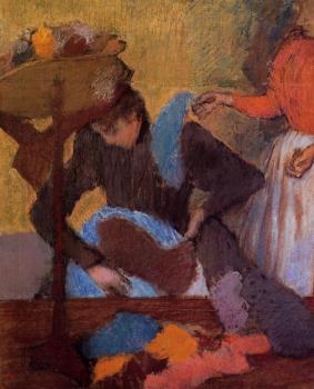 Edgar Degas : At the Milliner's IX